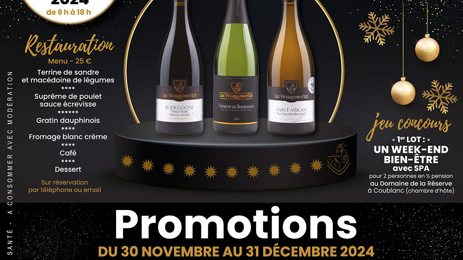 Portes ouvertes - Marché de Noël à la Cave des Vignerons d'Igé