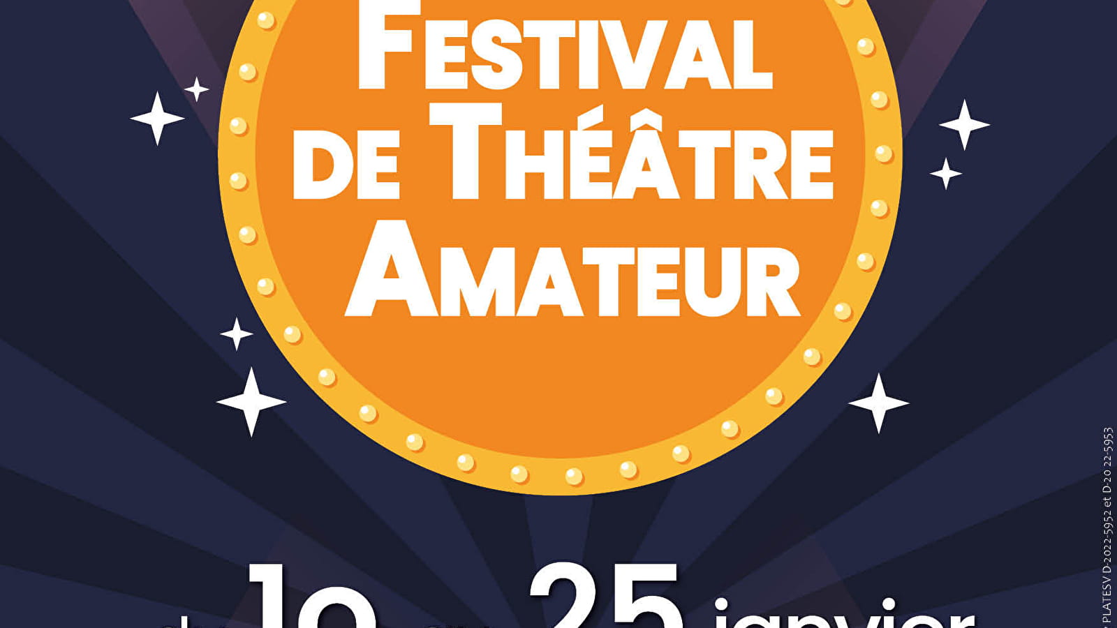 24ème Festival de Théâtre Amateur - Week-end du 10 au 12 Janvier 2025